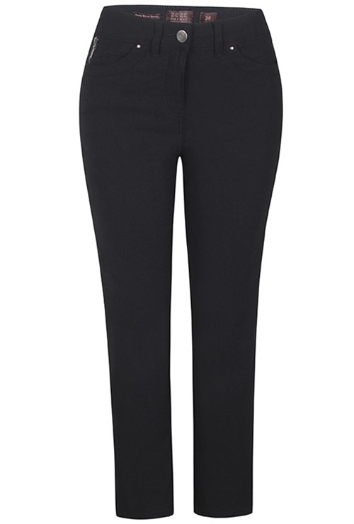 Ze-Ze Shape 2 Pants Twill Super Stretch Slim Fit Straight Leg, bukser